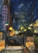 JV ESCALANT, Night at Bryant Park, 50 x 70 cm