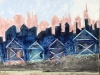 JV ESCALANT, Watertanks on the roof, 116x89 cm