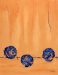 JV ESCALANT, Composition XIX 'orange&blue', 80x60 cm