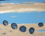 JV ESCALANT, Composition XVII 'terre&ciel', 81x100 cm
